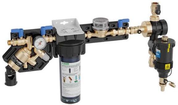 Caleffi BA Plus Füllkombi DE1580022 1/2", Anschluss Schlammabscheider 3/4", mit DIRTMAGPLUS