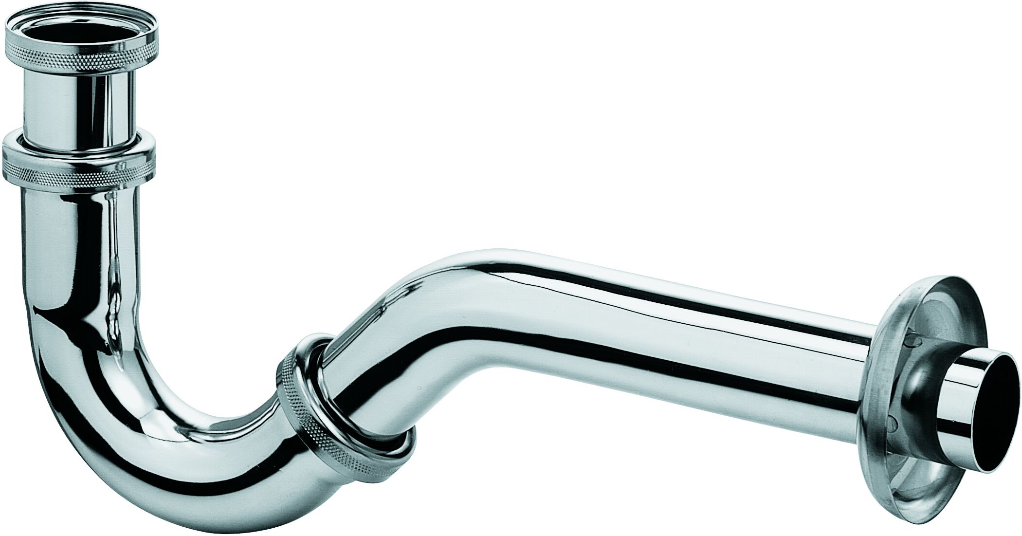 Kludi Bidet-Röhren-Geruchsverschluss 1031105-00 G 1 1/4, mit Abgangsbogen 32 x 200 mm, chrom