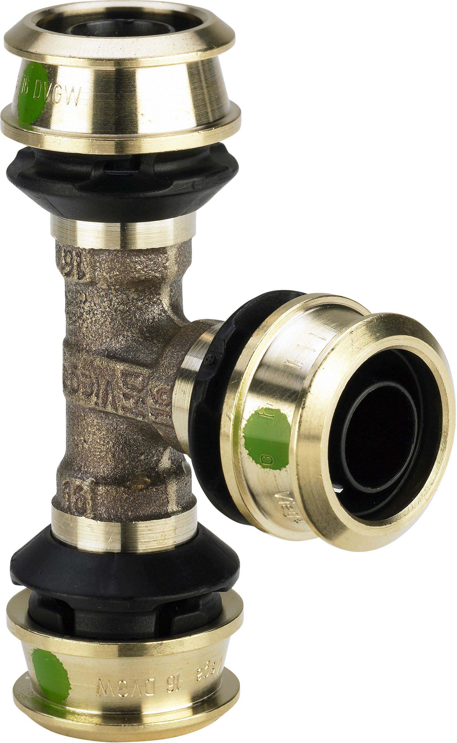 Viega Raxofix T-Stück 647575 63mm, mit SC-Contur, Siliziumbronze