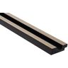 Obkladová lamela levé ukončení Fineza Slat Small Grey oak 270x3,6 cm SLAT01GOL