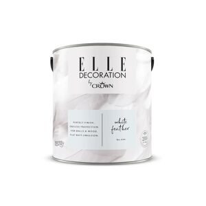 ELLE Decoration by Crown Premium Wandfarbe Matt White Feather No.604  2,500L