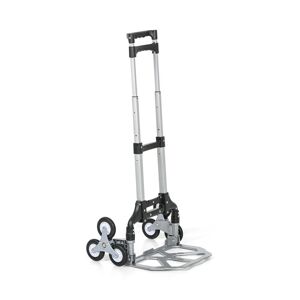 B2B Partner Treppenkarre mit 3-Stern-Rädern, Traglast 80 kg, Räder aus schwarzem Gummi