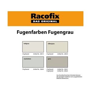 Racofix Fugengrau 2 - 5 mm weiß 5 kg