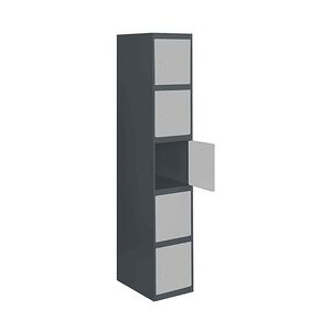 SimonRack Metallschrank 5 Türen GRUNDMODUL Zerlegt ANTHRACITE/GRAU 1800x300x500 mm (Höhe x Länge x Breite)
