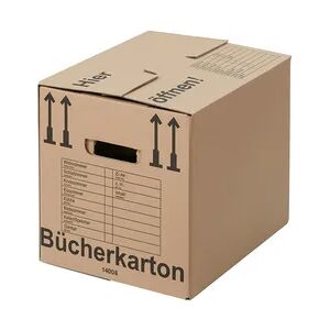 120 x Bücherkarton Compact 40 kg Traglast stabiler Umzugskarton Bücherkiste Umzug 2-wellige Movebox BB-Verpackungen