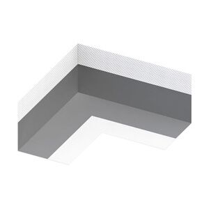 alfer Innenecken 60 mm 60 x 135 mm PVC (Kunststoff) glatt grau