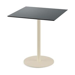 Urban Terrassentisch Sand gestell + Schwarz HPL 70x70 cm