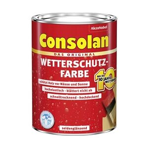 Consolan Wetterschutz-Farbe 2,5 L schwedenrot