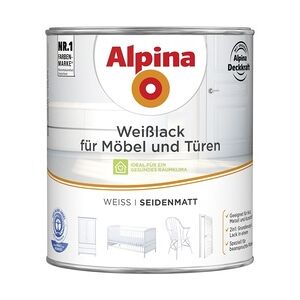 Alpina Weißlack für Möbel und Türen 2 L weiß seidenmatt