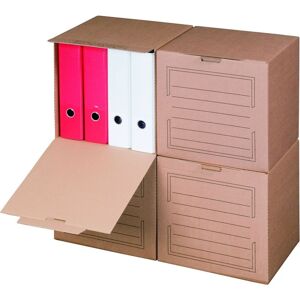 Smartbox Pro - 5 x Archivbox, 297x334x330mm, braun