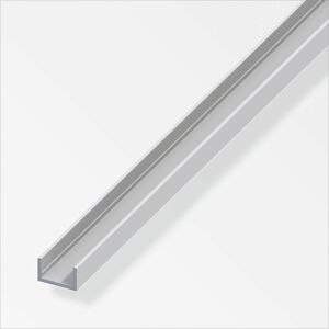 Alfer - U-Profil 10 x 22 x 2000 mm silber Profil Aluminiumprofil u Schiene