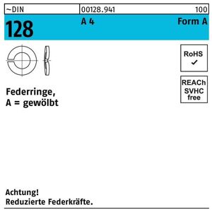 Federring DIN 128 A 5 A 4