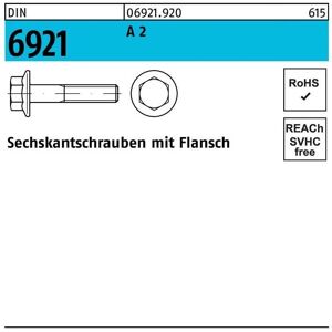 Sechskantschraube DIN 6921 m.Flansch M 5 x 30 A 2