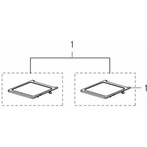 Ersatzteil - Glasablage oben (Gefrierteil), original - Samsung