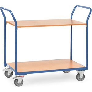 Tischwagen 2 Etagen 200kg Tragkraft, 850x500mm Ladefläche - Fetra