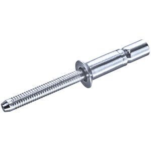 Goebel - 250 x Hochfeste Blindnieten Aluminium (ø x l) 6,4 x 16,0 mm mit Senkkopf - Nieten mit gerilltem Nietdorn - m-lock