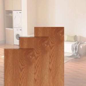 Hengda PVC Bodenbelag - Selbstklebende Vinyl-Dielen - Vinylboden - Holz-Effekt - Classic Warm Oak - 91.5 x 15.2 cm x 1.5 mm - 0.975m²/7 Dielen