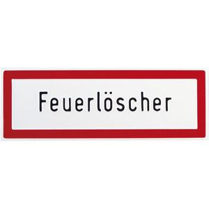 Hinweisschild Feuerlöscher Schriftzug 297 x 105 mm