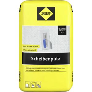 Scheibenputz 25 kg Sack weiß Körnung 2 mm Putze - Sakret