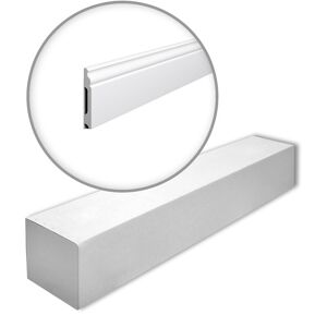 FB2F-box wallstyl Noel Marquet 1 Karton set mit 10 Sockelleisten Stuckleisten Zeitlos / Klassisch weiß 20 m - weiß - NMC