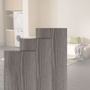 SWANEW PVC Bodenbelag - Selbstklebende Vinyl-Dielen - Vinylboden - Holz-Effekt - Night Oak - 91,5 x 15,2 cm x 1.5 mm - 0,975m²/7 Dielen