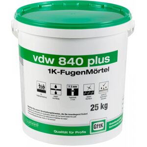 Gftk - vdw 840 plus 1K-Fugenmoertel - 12,5 kg - steingrau