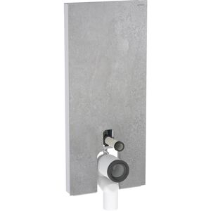 Geberit Monolith Plus Sanitärmodul für SWC 114cm Steinzeug Betonoptik, Aluminium
