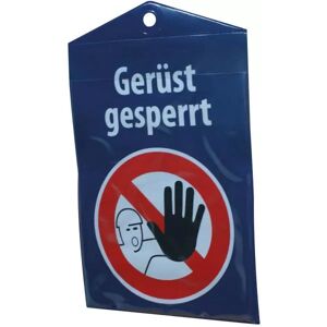 Gerüstschilder PVC mit Klarsichteinschubtasche DIN A5