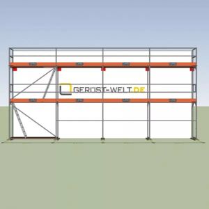 Scafom-rux Fassadengerüst Paket Rux Framescaff, 54,4 m², Feldl. 2,57 m