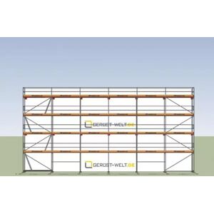 Scafom-rux Fassadengerüst Paket Rux Framescaff, 165,78 m², Feldl. 3,07 m