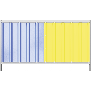 Schake Mobilzaun / Absperrgitter / Sichtschutzwand „Trapez“, 2,2 x 1,20 m