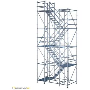 Scafom-rux Bautreppenturm Rux Ringscaff Ausstiegshöhe ca. 8,3