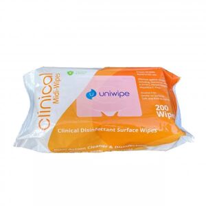 Uniwipe Clinical 200 Desinfektionstücher 20x20, alkoholfrei für Hand und Oberfläche