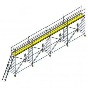 Custers Enteisungsgerüst fahrbar mit Leiter, 12,4 m