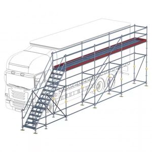 Scafom-rux Eisfrei-Gerüst mit Treppe, 9 m
