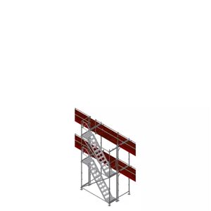 Scafom-rux Gerüsttreppe Rux Super f. FL 2,5 m, max. Ausstiegshöhe 4 m