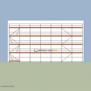 Scafom-rux Fassadengerüst Paket Rux Super 65, 157,5 m², Feldl. 2,5 m