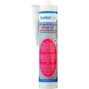 Beko Premium Acryl mit 20% Dehnung, plastoelastische Fugendichtmasse, weiß, 310 ml