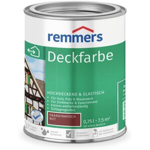 Remmers Deckfarbe, skandinavisch rot, 0.75 l