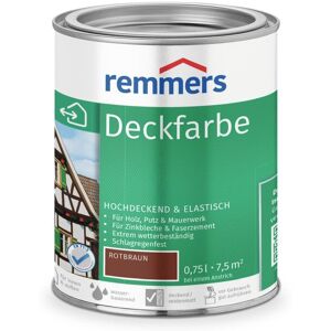 Remmers Deckfarbe, rotbraun, 0.75 l