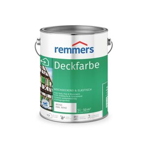 Remmers Deckfarbe, weiß (RAL 9016)**, 5 l