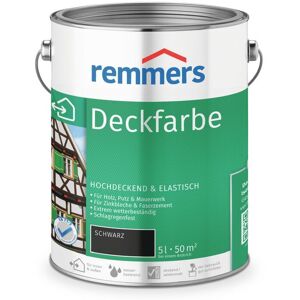 Remmers Deckfarbe, schwarz, 5 l