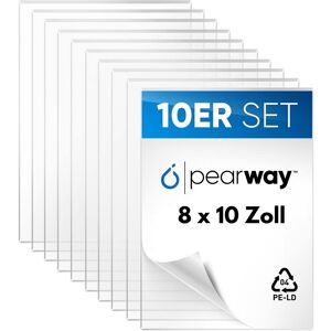 Pearway™ Profi Set Ultra Klare Acrylglas Platten [10er Set] I 20x25cm (8x10 - Sehr Gut 20 x 25cm / 8 x 10 Zoll 20 x 25cm / 6 x 8 Zoll