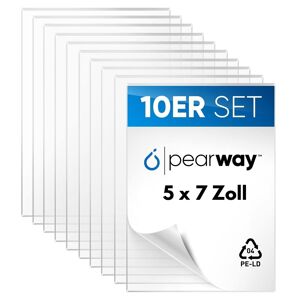 Pearway™ Profi Set Ultra Klare Acrylglas Platten [10er Set] I 13x18cm (5x7 Zoll) - Sehr Gut 13 x 18cm / 5 x 7 Zoll 13 x 18cm / 5 x 7 Zoll