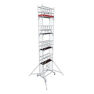 Alu-Fahrgerüst Krause ProTec, 200 kg/m², TÜV-geprüft, gebremste Rollen, L 2000 x B 700 x H 10300 mm