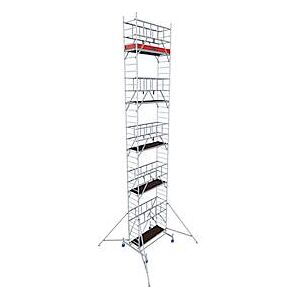 Alu-Fahrgerüst Krause ProTec, 200 kg/m², TÜV-geprüft, gebremste Rollen, L 2000 x B 700 x H 11300 mm