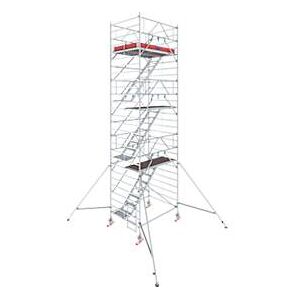 Alu-Fahrgerüst Krause Serie 5500, 200 kg/m², TÜV-geprüft, gebremste Rollen, B 1500 x T 2000 x  H 8300 mm