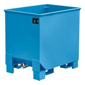 Bauer Behälter für Routenzüge Typ CS 30, 3-fach stapelbar, Inhalt 0,3 m³, bis 500 kg, lichtblau RAL 5012