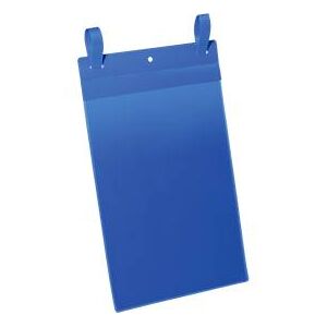 Durable Dokumententaschen mit Lasche, B 210 x H 297 mm (A5 hoch), 50 Stück, blau