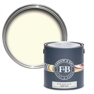 Farrow & Ball Dead Flat Archivton - 2,5l - Snow White W1